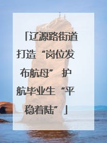 辽源路街道打造“岗位发布航母” 护航毕业生“平稳着陆”