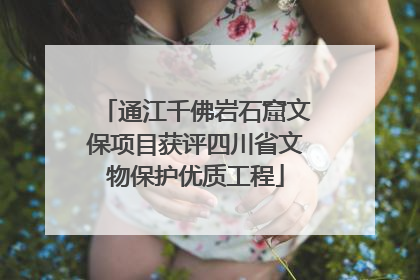 通江千佛岩石窟文保项目获评四川省文物保护优质工程