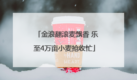 金浪翻滚麦飘香 乐至4万亩小麦抢收忙