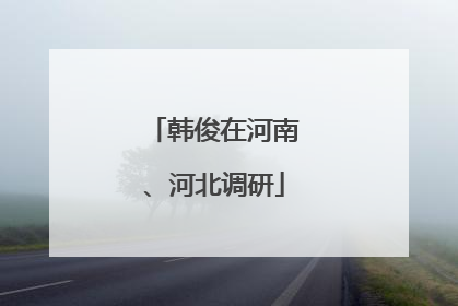 韩俊在河南、河北调研