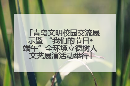 青岛文明校园交流展示暨 “我们的节日•端午”全环境立德树人文艺展演活动举行