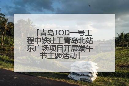 青岛TOD一号工程中铁建工青岛北站东广场项目开展端午节主题活动