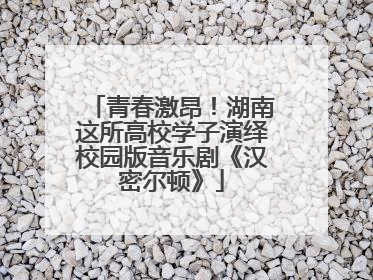 青春激昂！湖南这所高校学子演绎校园版音乐剧《汉密尔顿》