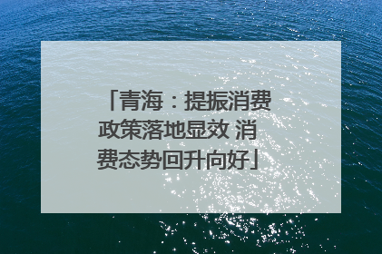 青海：提振消费政策落地显效 消费态势回升向好