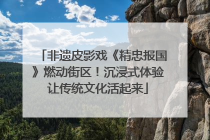 非遗皮影戏《精忠报国》燃动街区！沉浸式体验让传统文化活起来