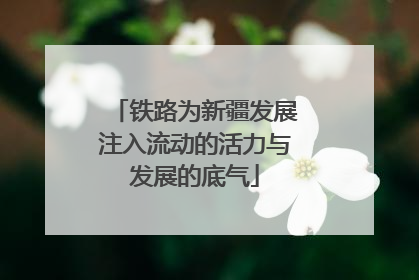 铁路为新疆发展注入流动的活力与发展的底气