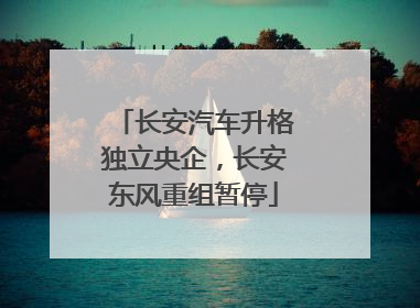 长安汽车升格独立央企，长安东风重组暂停