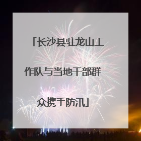 长沙县驻龙山工作队与当地干部群众携手防汛