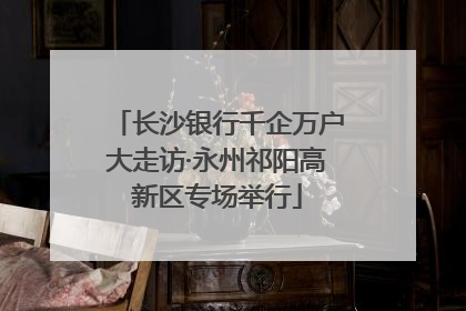 长沙银行千企万户大走访·永州祁阳高新区专场举行