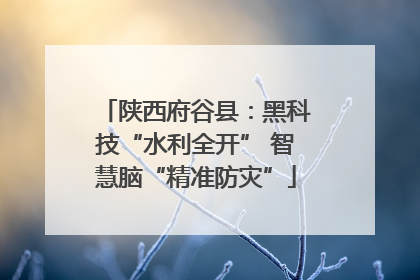 陕西府谷县：黑科技“水利全开” 智慧脑“精准防灾”