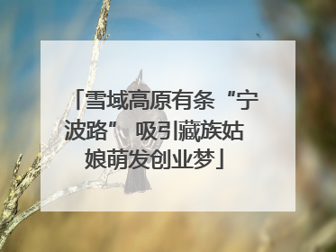 雪域高原有条“宁波路” 吸引藏族姑娘萌发创业梦