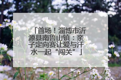 首场！淄博市沂源县南鲁山镇：亲子定向赛让爱与汗水一起“闯关”