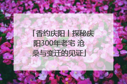 香约庆阳丨探秘庆阳300年老宅 沧桑与变迁的见证