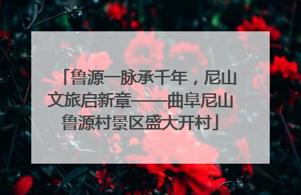 鲁源一脉承千年，尼山文旅启新章——曲阜尼山鲁源村景区盛大开村