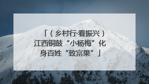 （乡村行·看振兴）江西铜鼓“小杨梅”化身百姓“致富果”