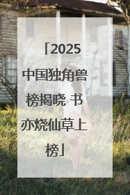 2025中国独角兽榜揭晓 书亦烧仙草上榜