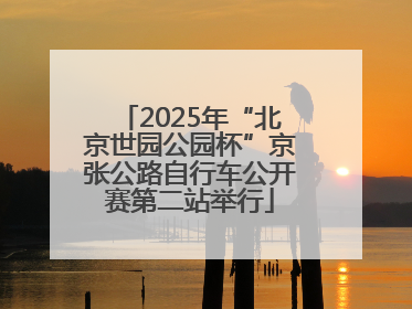 2025年“北京世园公园杯”京张公路自行车公开赛第二站举行