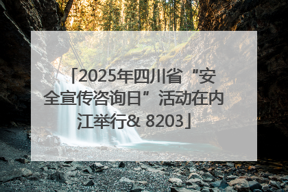 2025年四川省“安全宣传咨询日”活动在内江举行& 8203