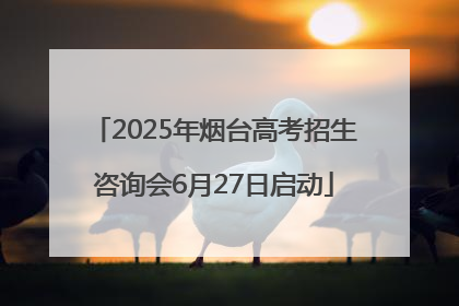 2025年烟台高考招生咨询会6月27日启动