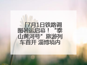 7月1日铁路调图暑运启幕！“泰山黄河号”旅游列车首开 淄博境内停三站