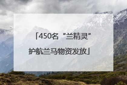 450名“兰精灵”护航兰马物资发放