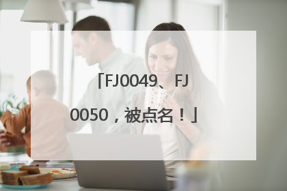 FJ0049、FJ0050，被点名！