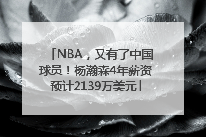 NBA，又有了中国球员！杨瀚森4年薪资预计2139万美元